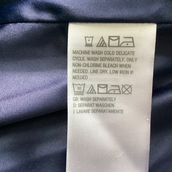NWOT ISAAC MIZRAHI LIVE WOMAN  PLUS 2X LONG NAVY COAT NOTCH COLLAR - Picture 12 of 13